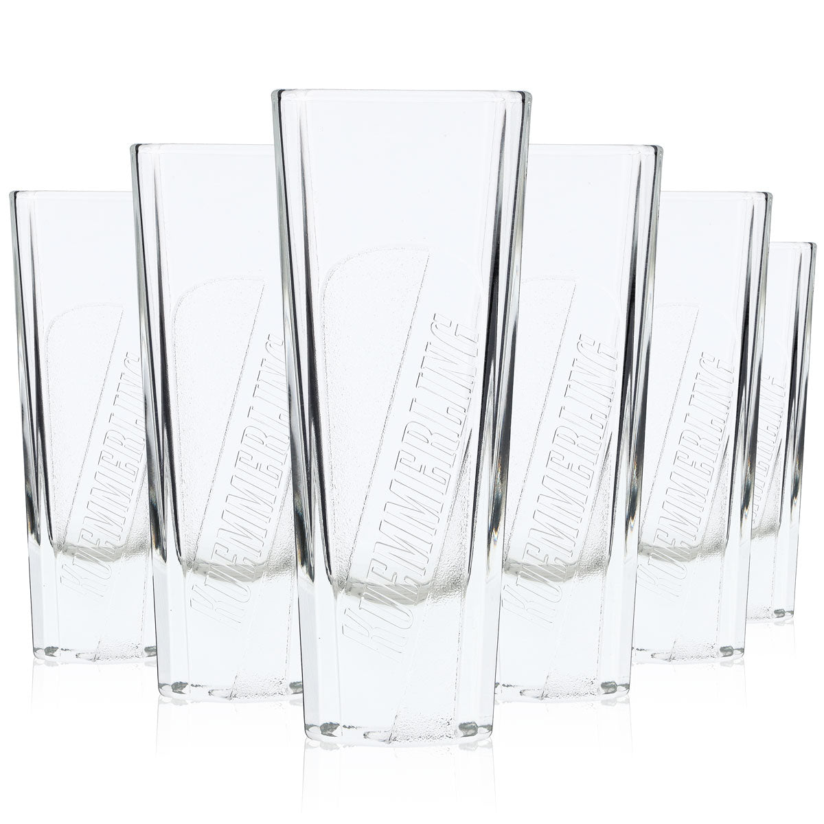 6x Kümmerling Likör Glas 0,15l Gläser Relief Longdrinkglas Relief Logo – Ansicht 6