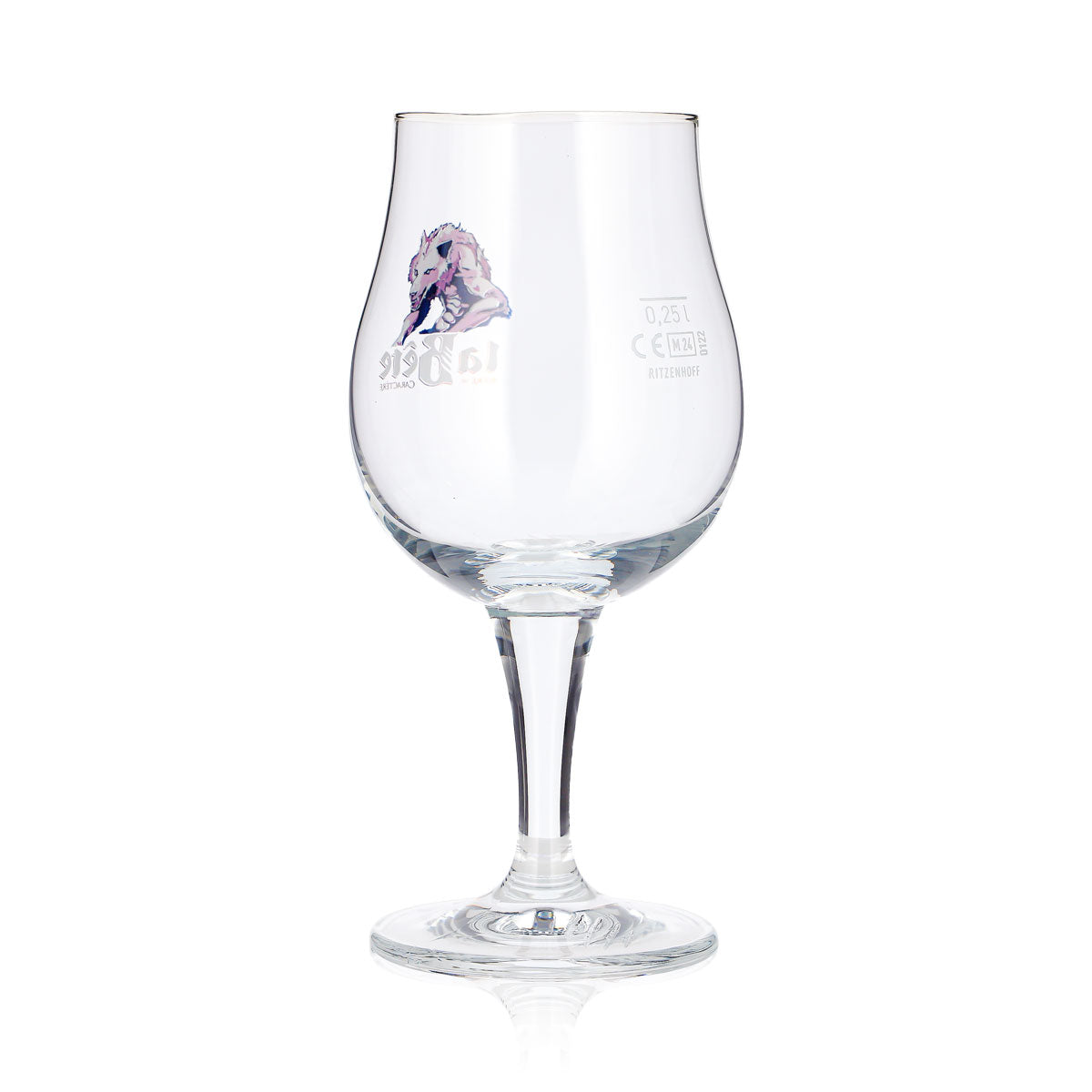 6x La Bete Bier Glas 0,25l Pokal Werwolf-Motiv Ritzenhoff – Ansicht 5