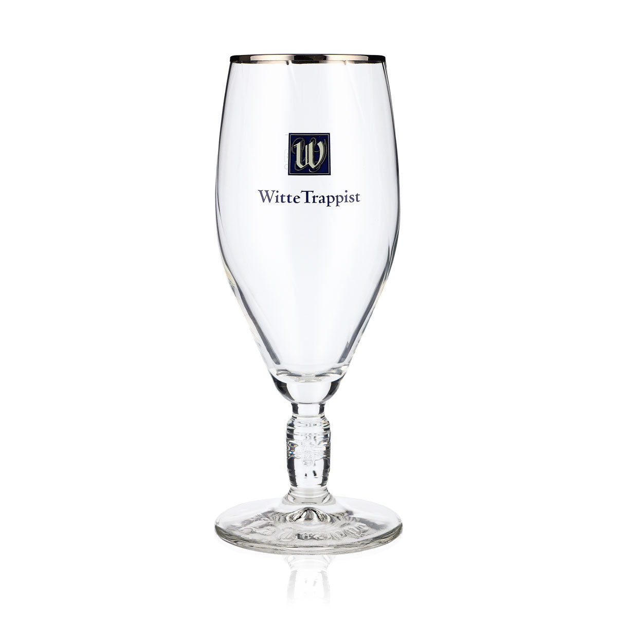 6x La Trappe Bier Glas 0,3l Biergläser Relief im Stiel Pokal Goldrand – Ansicht 2