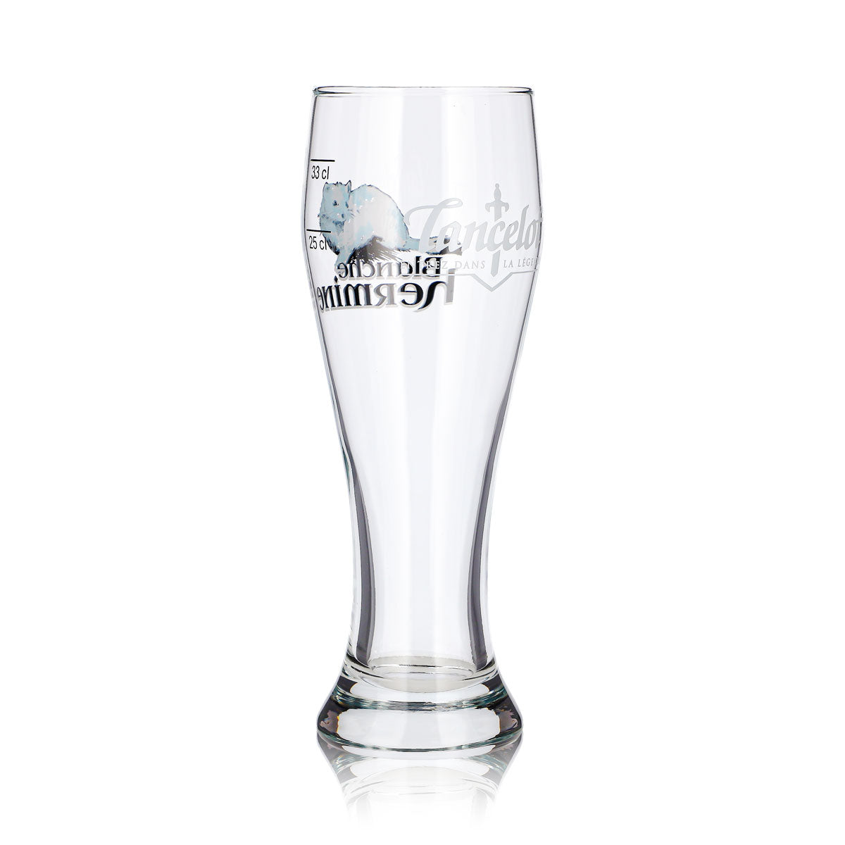 6x Lancelot Bier Glas 25cl + 33cl Pokal Blanche Hermine – Ansicht 5