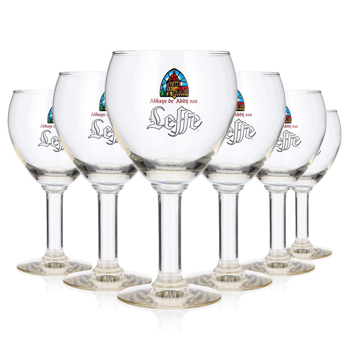 6x Leffe Bier Glas 0,33l Tulpe Abbaye Pokal Durabor Bierglas Pokalglas (6er Set)