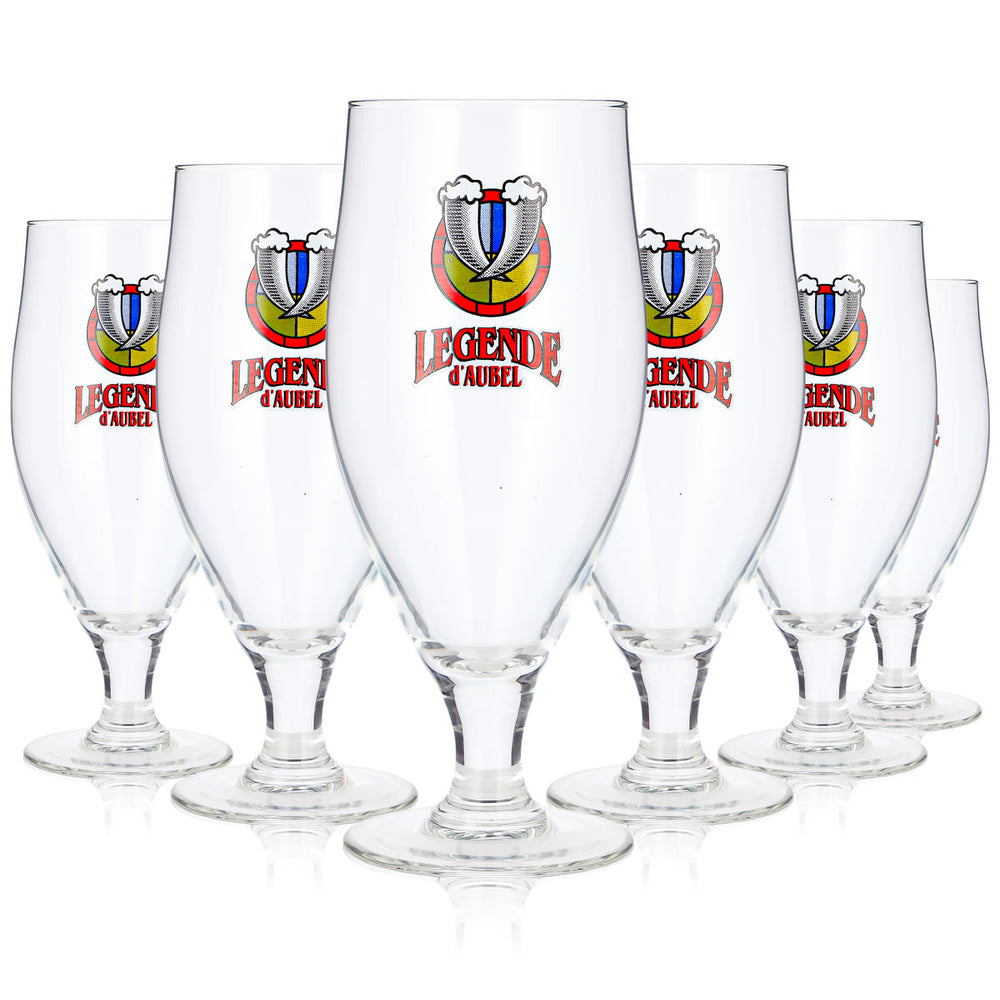 6x Legende d'Aubel Bier Glas 0,5l Luminarc Cervoise (6er Set)