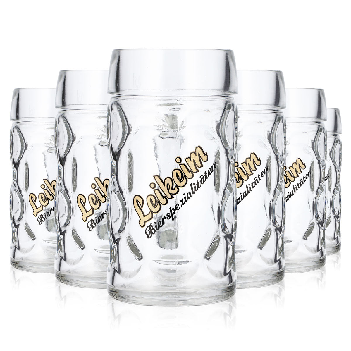 6x Leikeim Bier Glas 0,5l Krug (6er Set)