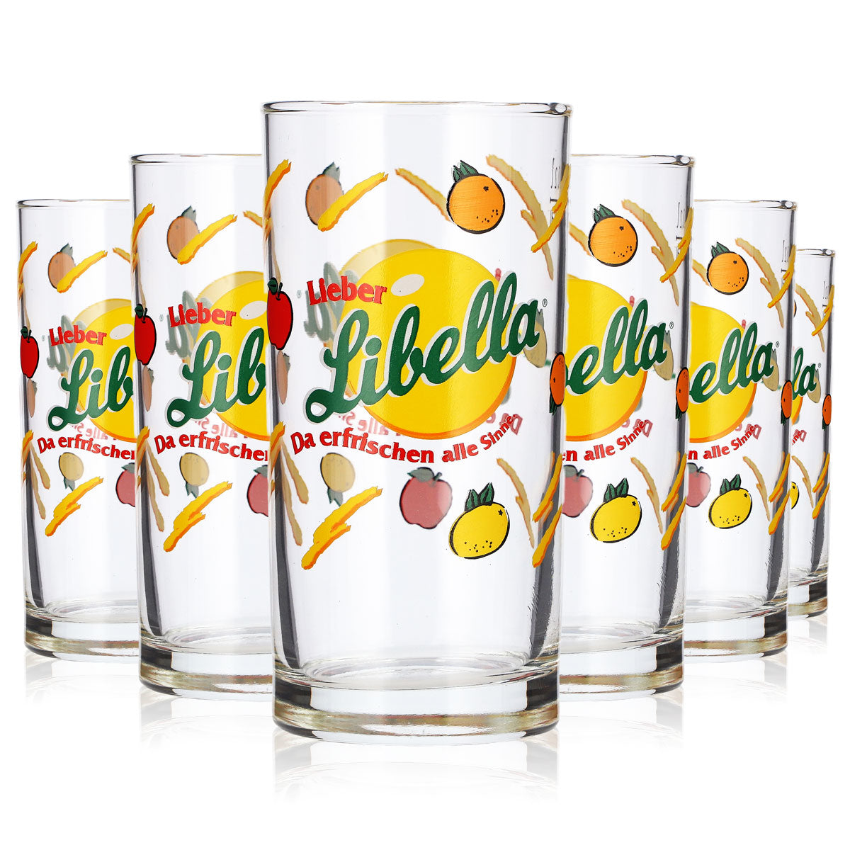 6x Libella Limoncello Glas 0,2l Becher Rastal