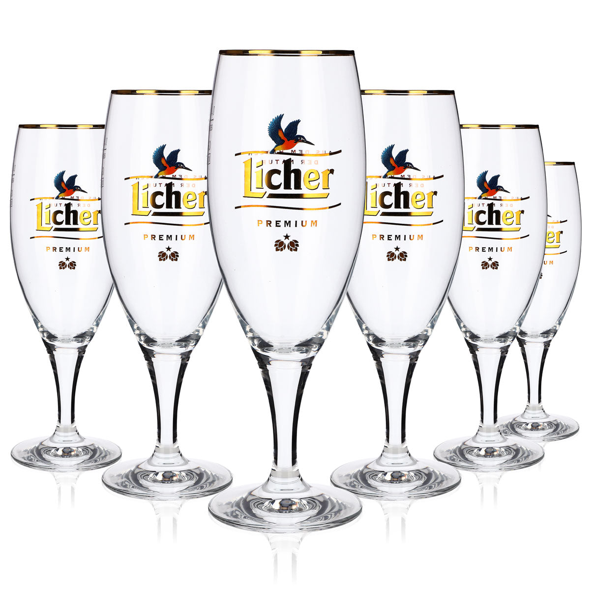 6x Licher Bierglas Pokalglas 0,4l Kolibri "Aus dem Herzen der Natur" Noblesse – Ansicht 7