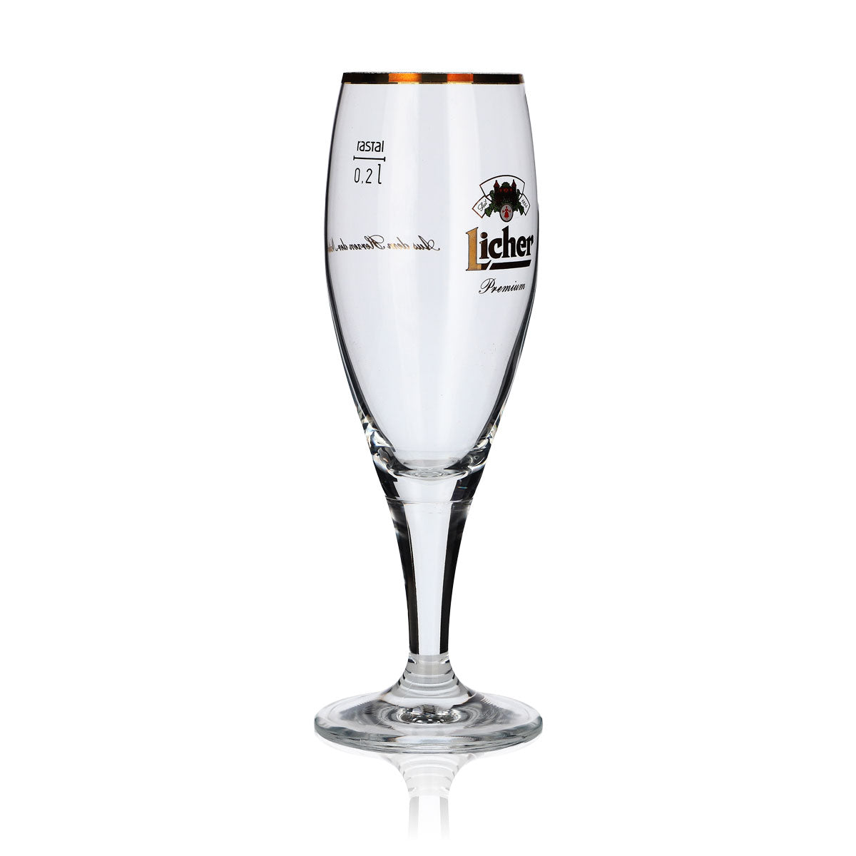 6x Licher Glas 0,2l Gläser Bier Pokal Noblesse Burg Pokal Tulpe – Ansicht 3