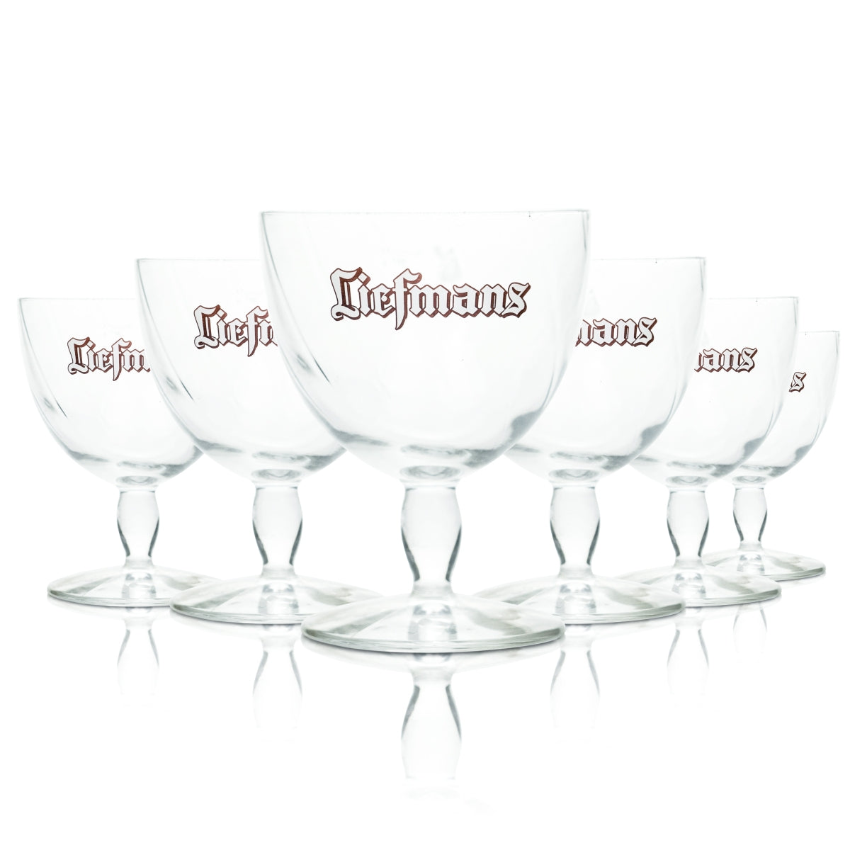 6x Liefmans Glas 0,33l Frucht Bier Pokal Schwenker Kelch Gläser Fruitesse