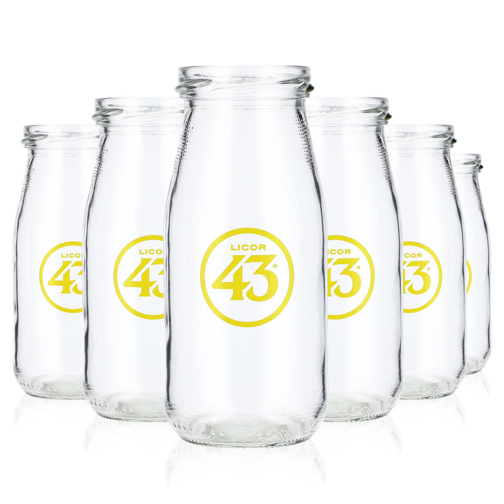 6x Likör 43 Likör Glas Gläser 0,28l Flaschentrinkglas Vasenglas Flasche