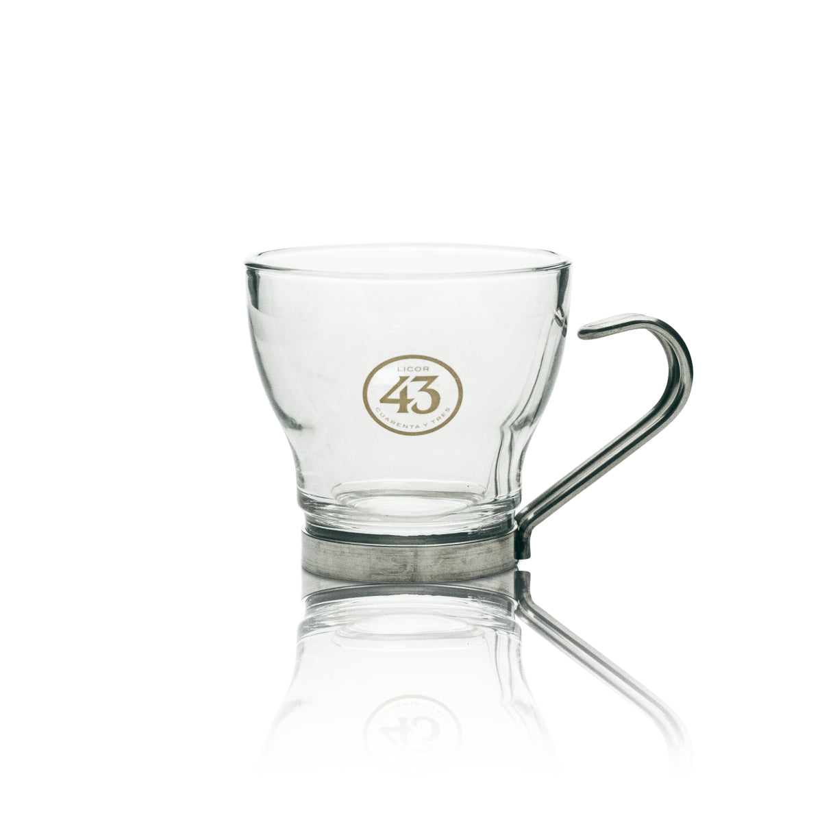 6x Likör 43 Likör Glas Tasse mit Metallhenkel 0,1l Oslo – Ansicht 2