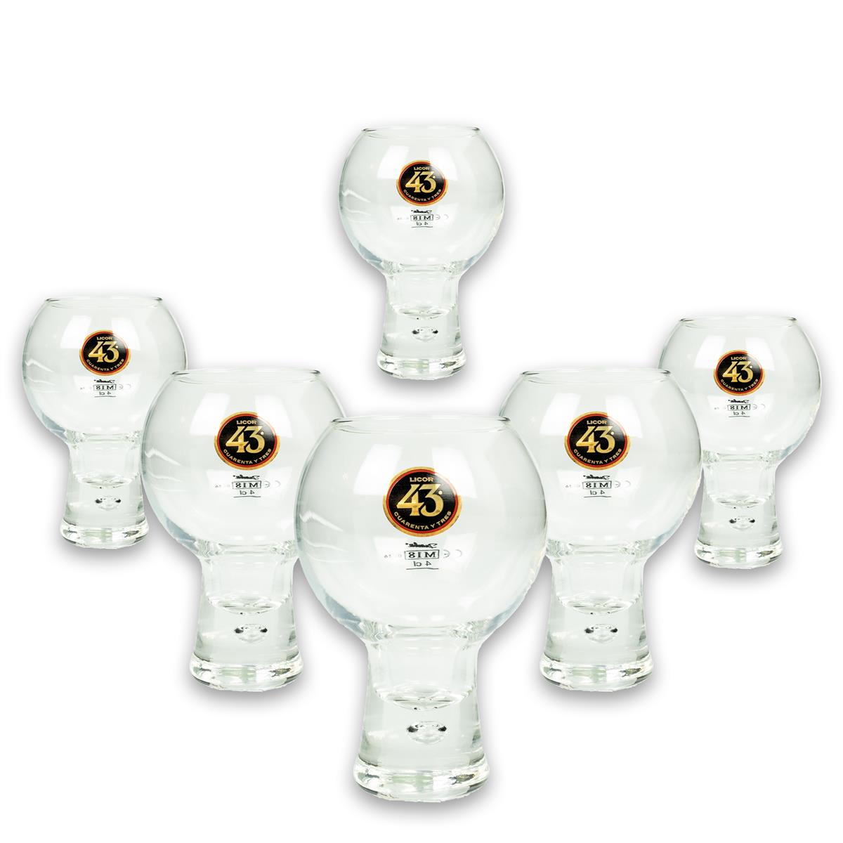 6x Likör43 Glas Ballon Glas