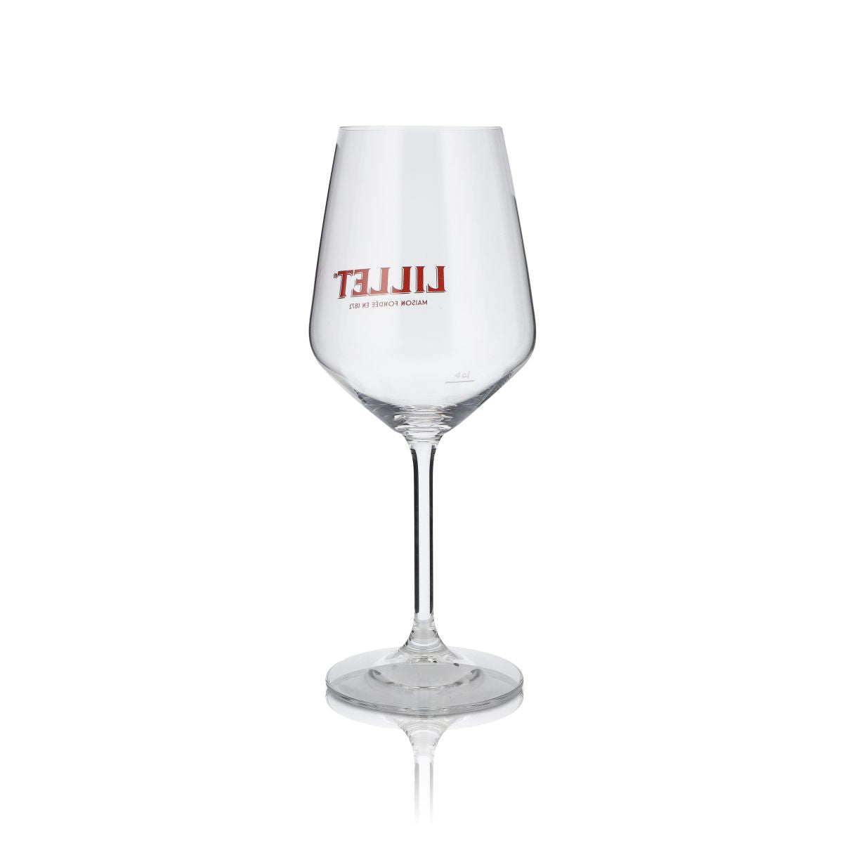 6x Lillet Stielgläser Set 0,46 l – Original mit 4 cl Eichstrich für Aperitif & Tonic – Ansicht 4