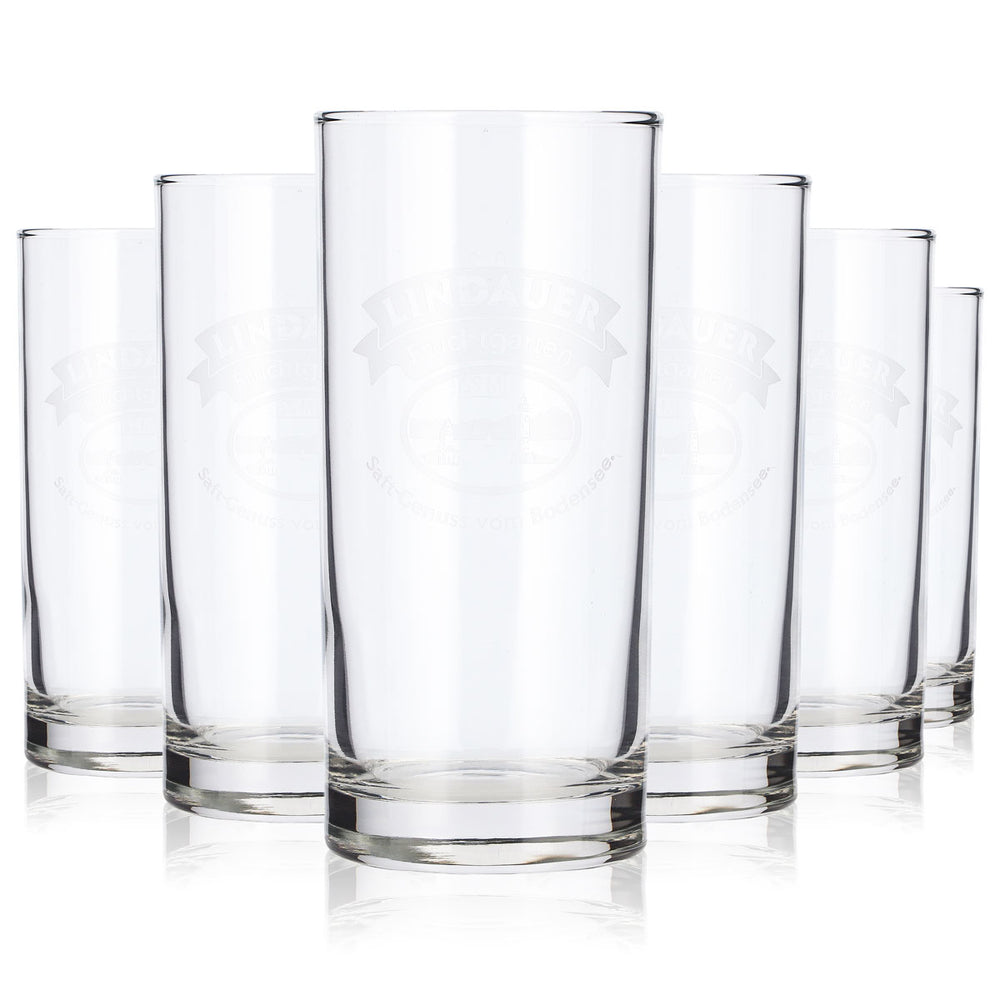 6x Lindauer Saft Glas 0,2l Becher Logo Sataniert Rastal Amsterdam (6er Set)