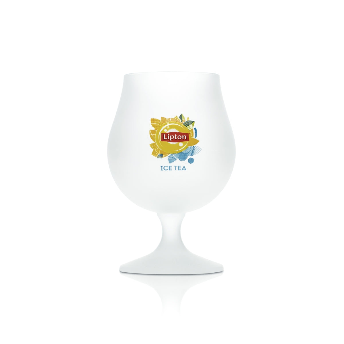 6x Lipton Eistee Glas 0,3l Frosted Tulpe Kelch Pokal Gläser Longdrink Cocktail – Ansicht 2