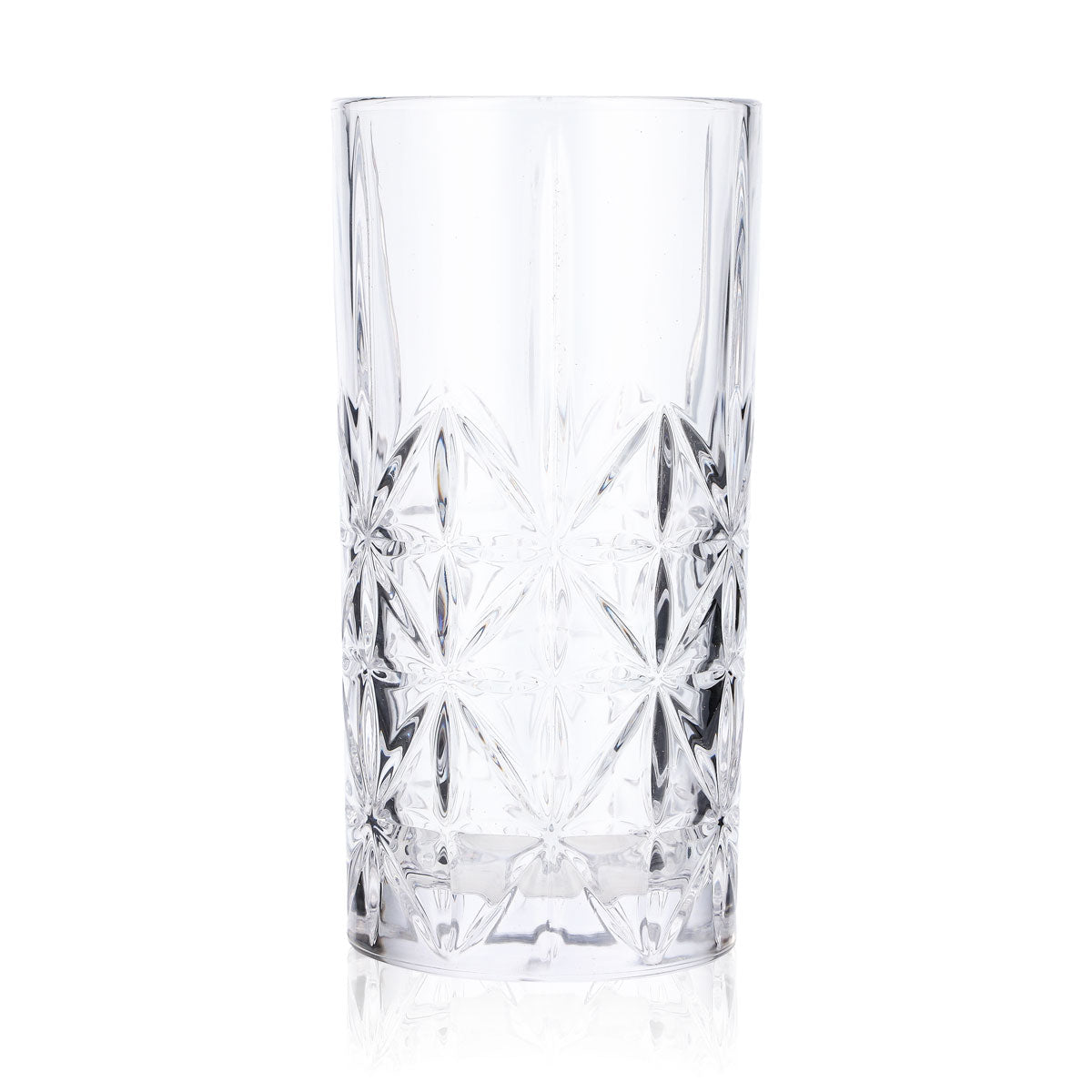 6x Longdrinkglas Relief Gläser 0,35l Kontur Kristall Cocktail – Ansicht 2