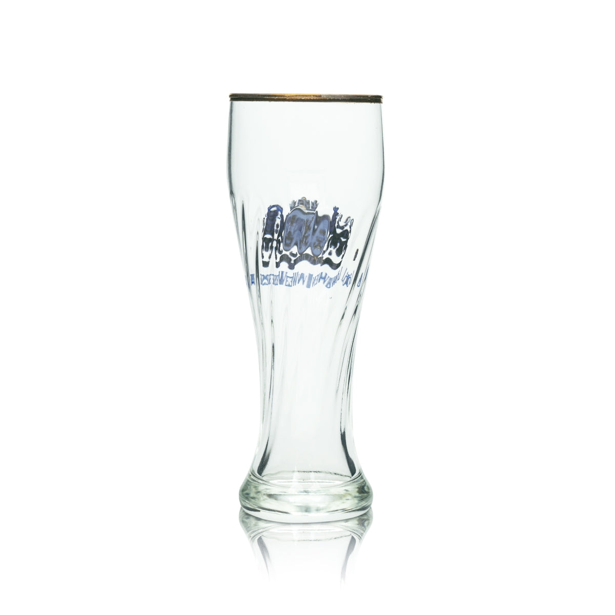 6x Löwen Weisse Bier Glas 0,3l Weizen Hefe Weißbier Gläser Pokal Beer Goldrand – Ansicht 3