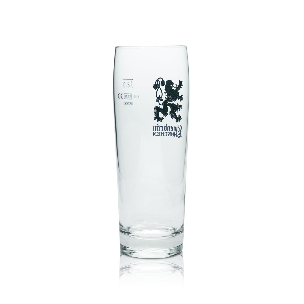 6x Löwenbräu Bier Glas 0,5l Becher Neues Logo! Gläser Willi Cup Beer Helles Bar – Ansicht 3