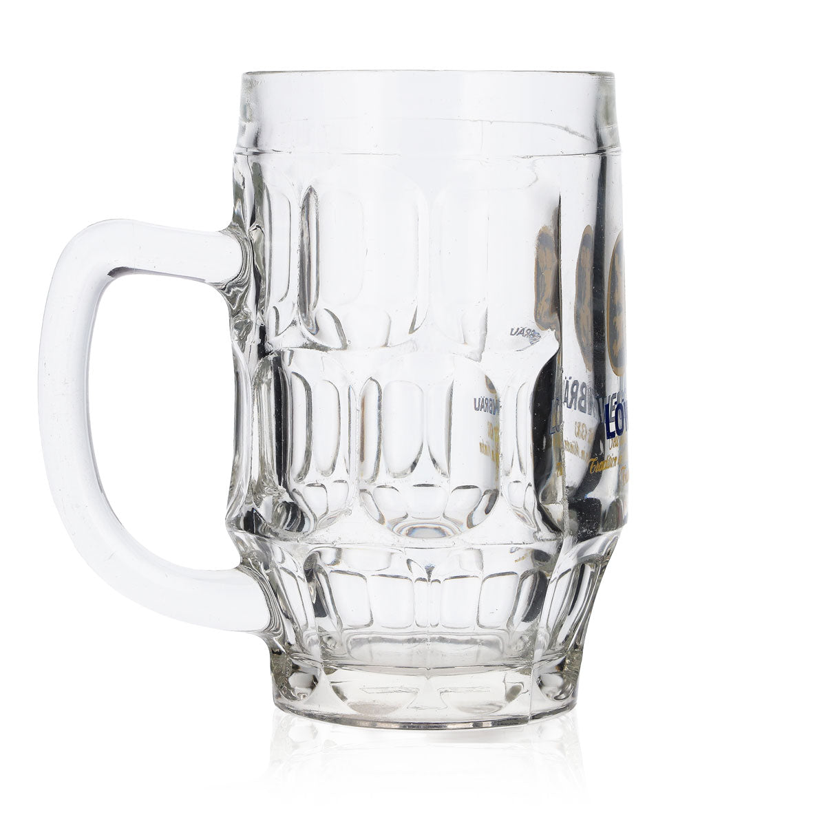6x Löwenbräu Bier Glas Biergläser0,5l Krug Straßburg gelbes Logo B-WARE – Ansicht 4