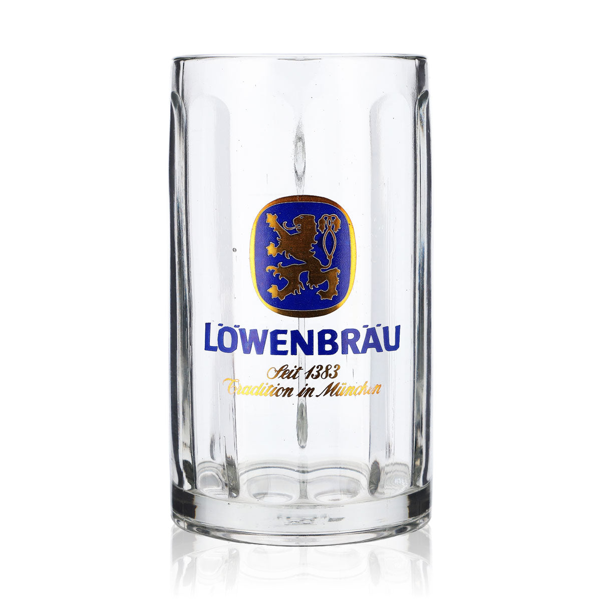 6x Löwenbräu Bier Glas Gläser 0,4l Krug Seidel Humpen Moldau B-Ware – Ansicht 2