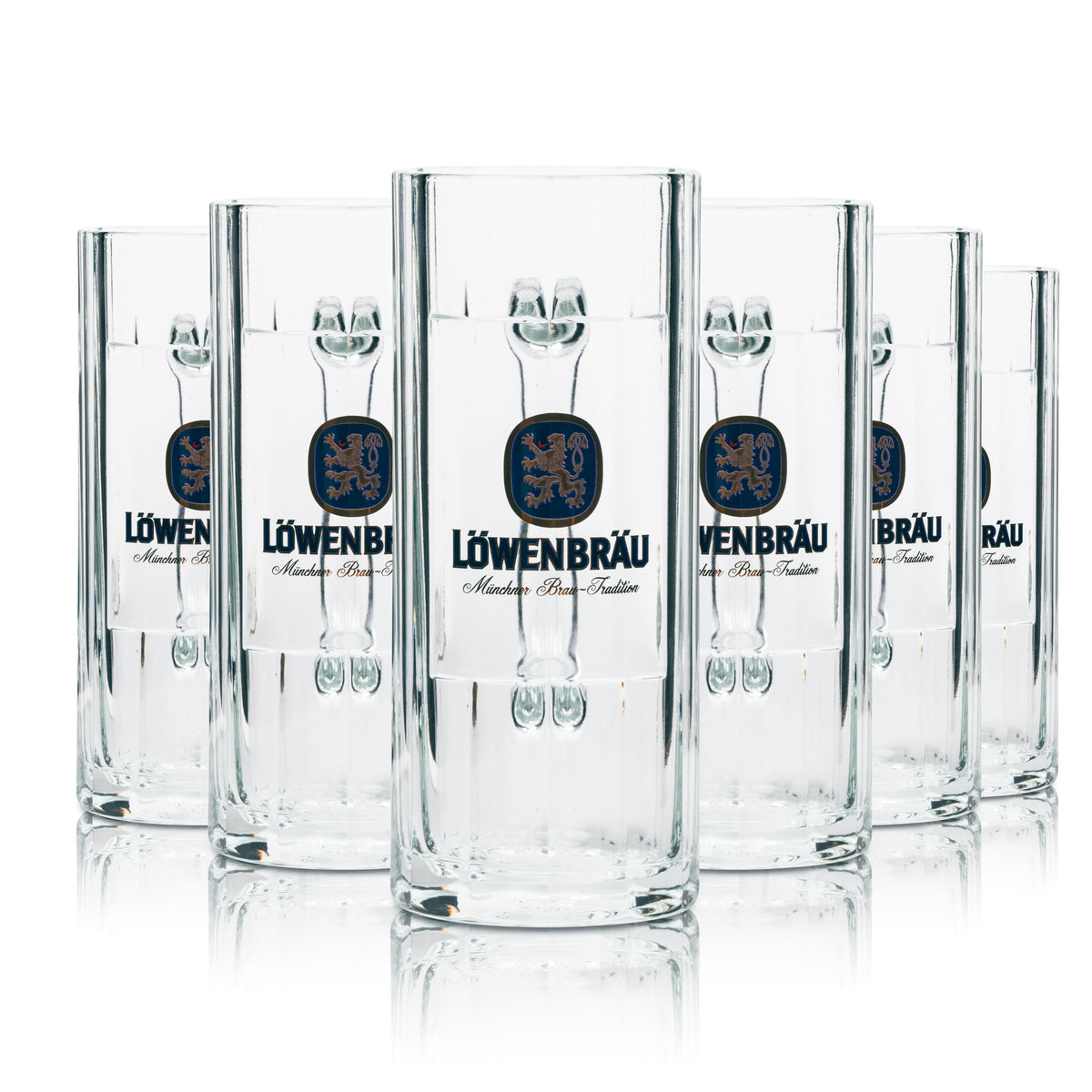 6x Löwenbräu Bier Glas Krug 0,3l – Ansicht 5