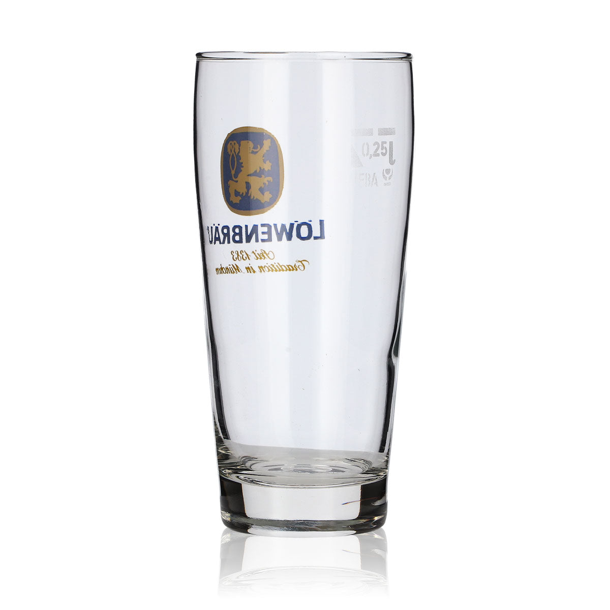 6x Löwenbräu Glas 0,25l Willibecher Biergläser Set Helles Brauerei Bayern Gastro – Ansicht 4
