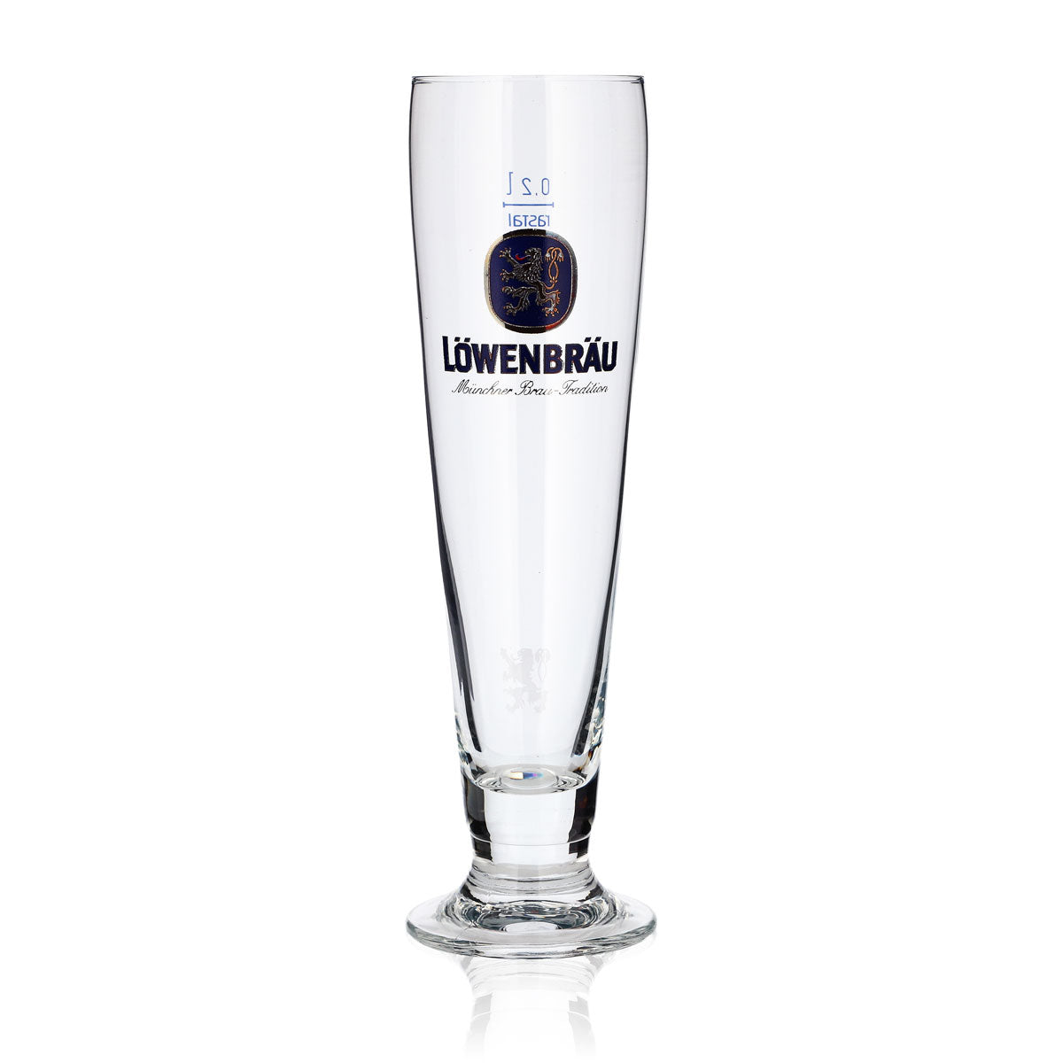 6x Löwenbräu Glas 0,2l Biertulpe Helles Pokal Gläser Set Brauerei Bayern Gastro – Ansicht 2