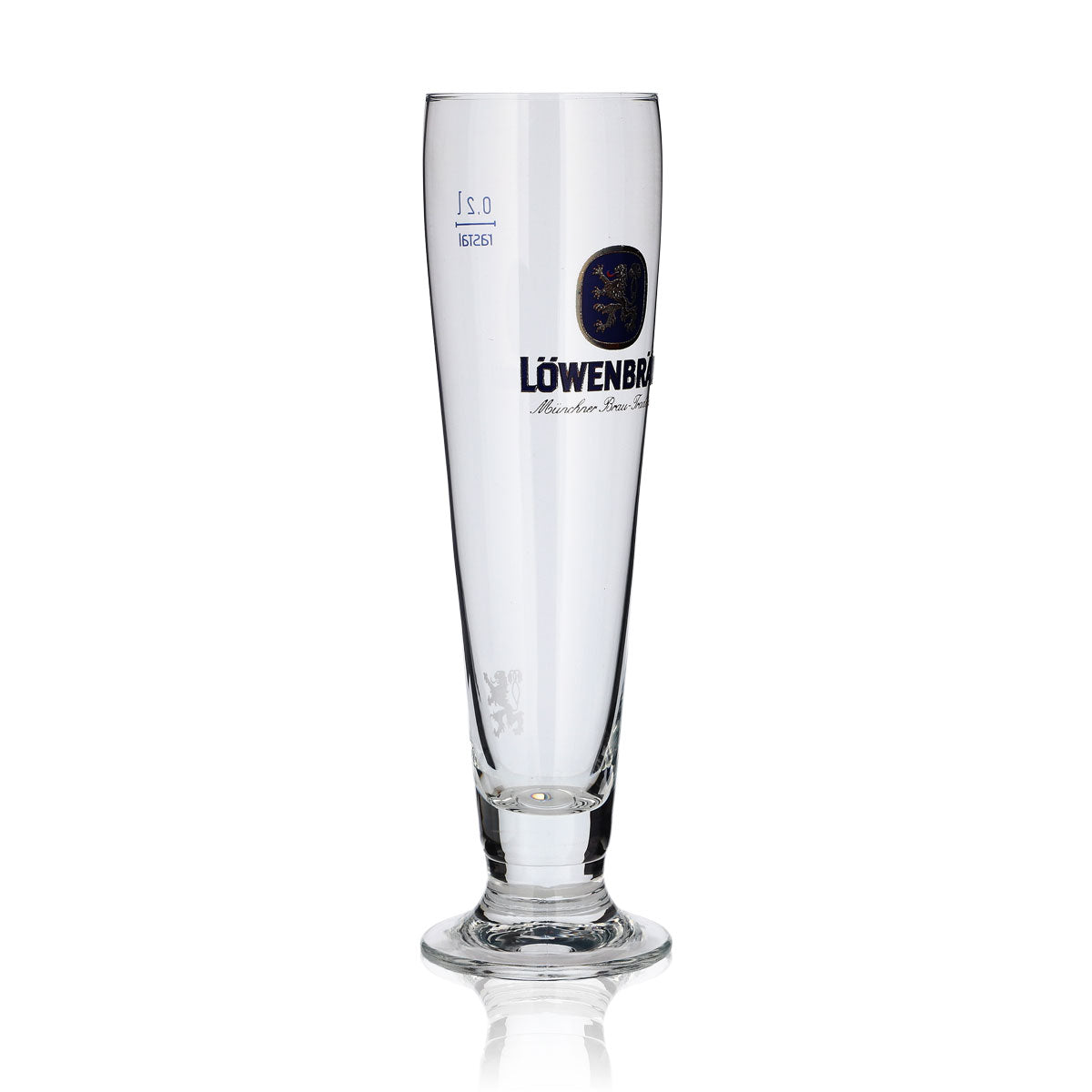 6x Löwenbräu Glas 0,2l Biertulpe Helles Pokal Gläser Set Brauerei Bayern Gastro – Ansicht 3