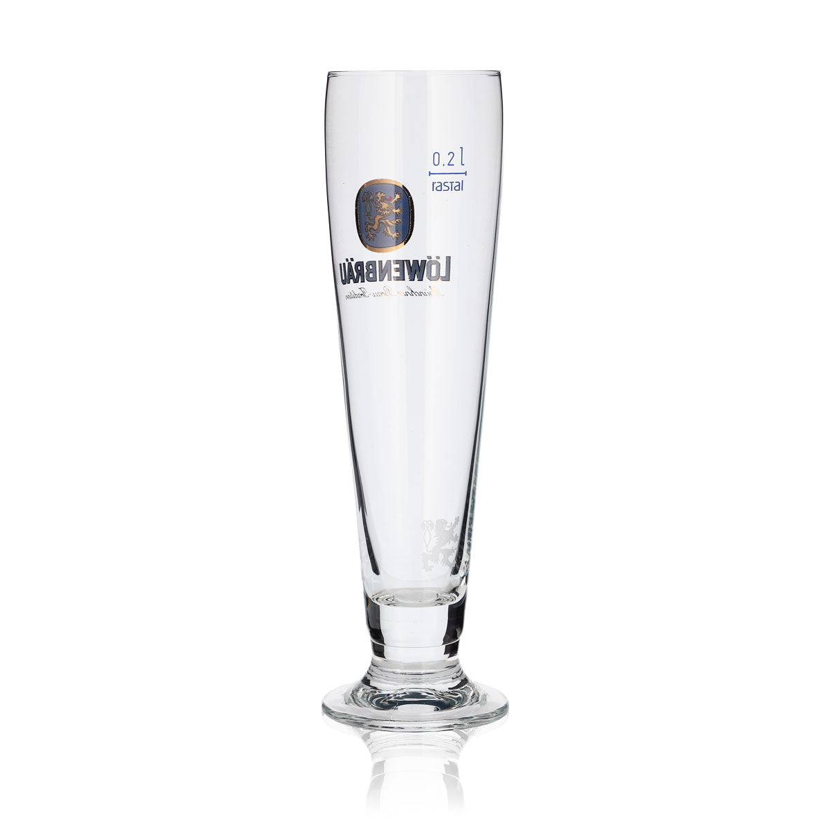 6x Löwenbräu Glas 0,2l Biertulpe Helles Pokal Gläser Set Brauerei Bayern Gastro – Ansicht 4