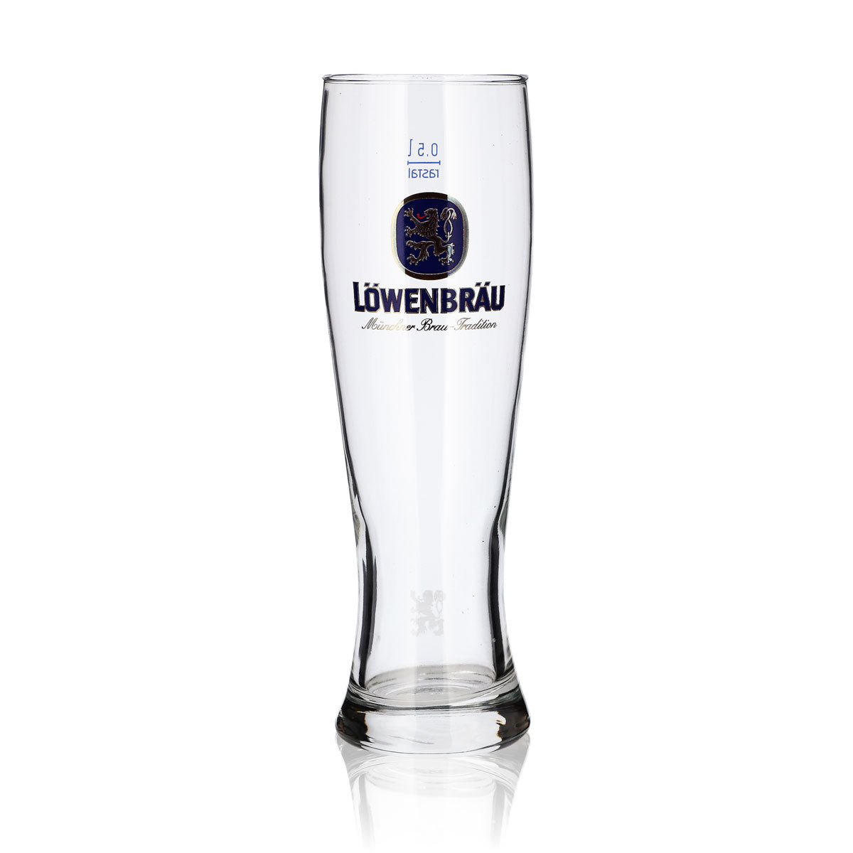 6x Löwenbräu Glas 0,5l Weißbierglas Hefe Weizen Gläser Set Brauerei Bayern – Ansicht 2