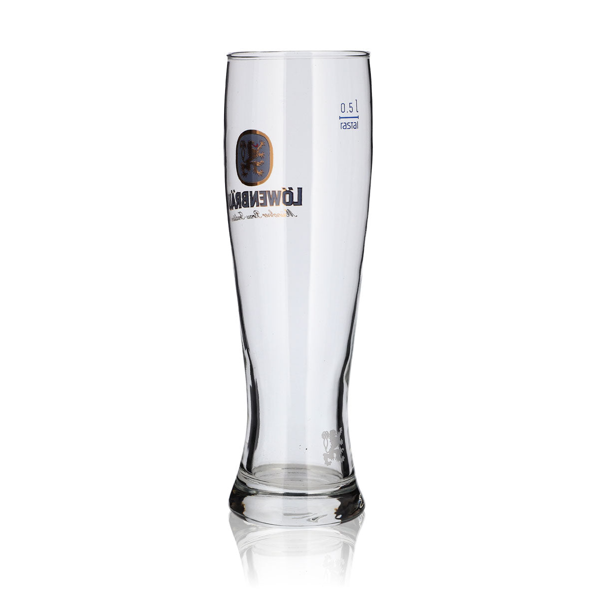 6x Löwenbräu Glas 0,5l Weißbierglas Hefe Weizen Gläser Set Brauerei Bayern – Ansicht 4