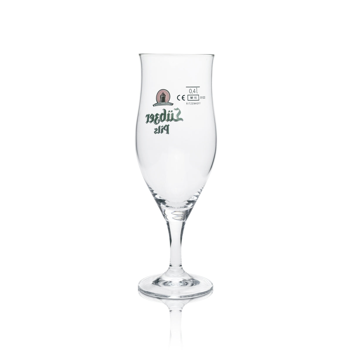 6x Lübz Bier Glas Pokal 0,4l Pils Ritzenhoff – Ansicht 3