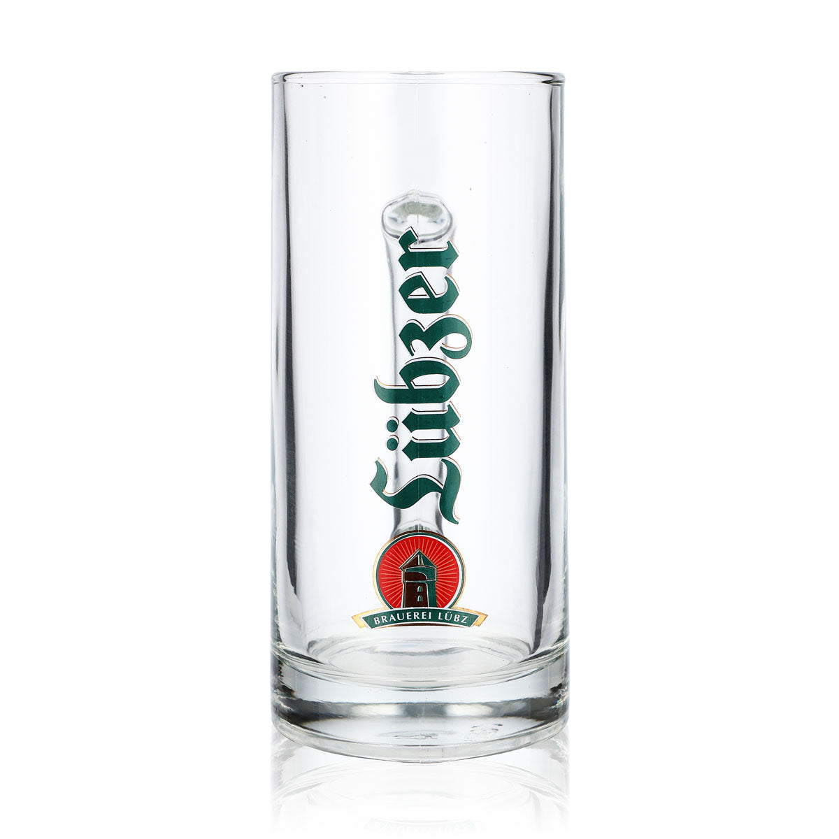 6x Lübzer Bier Glas Bier Krug Seidel Brauerei Lübz klar 0,5l Berna 500 – Ansicht 2
