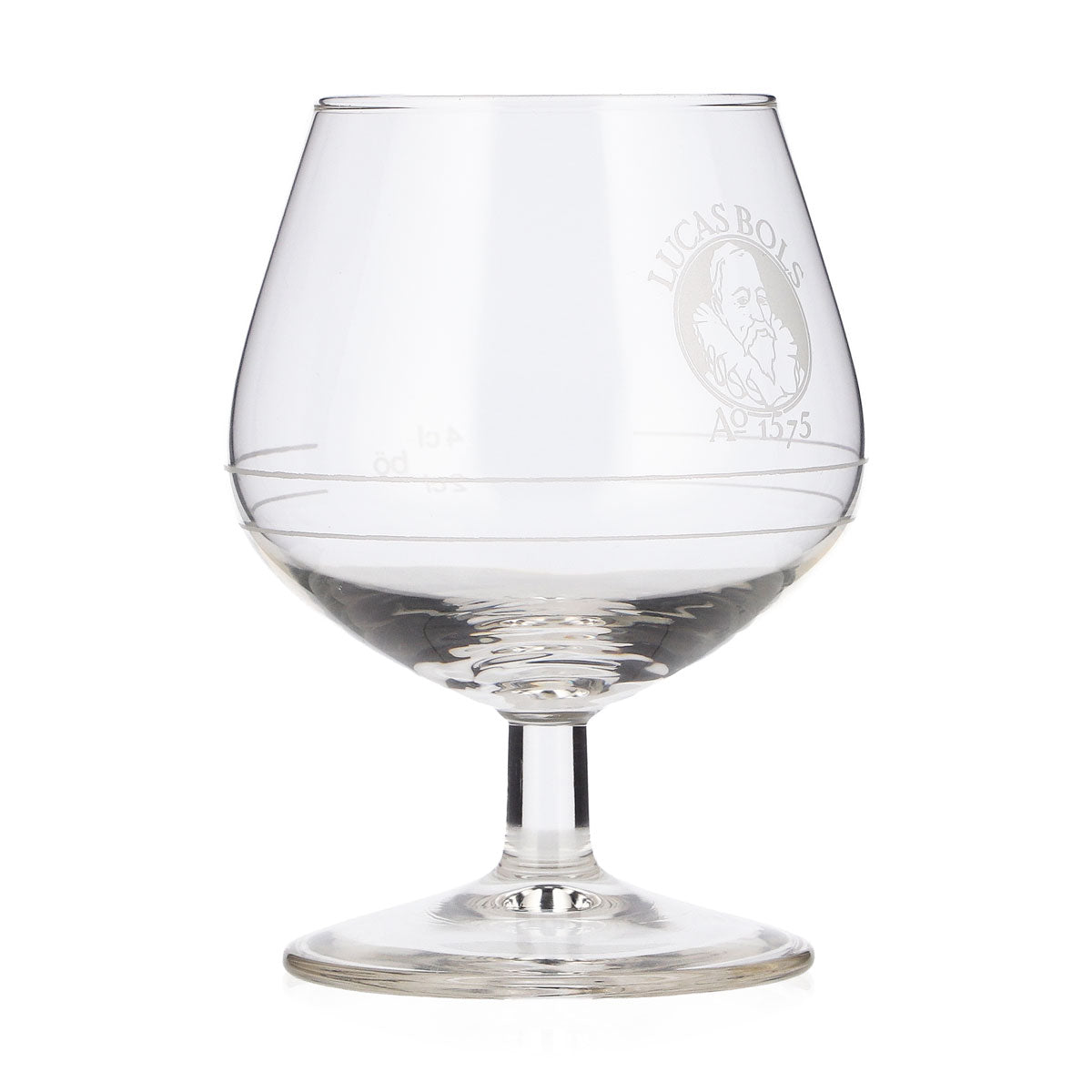 6x Lucas Bols Likör Glas 2cl + 4cl Tulpe weißes Logo Böckling Bierglas – Ansicht 3