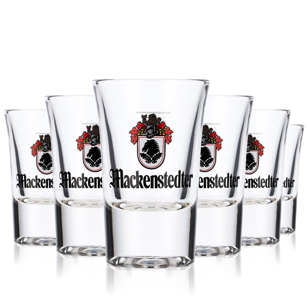 6x Mackenstedter Likör Glas Shotglas Stamper Kurzer 2cl Rastal