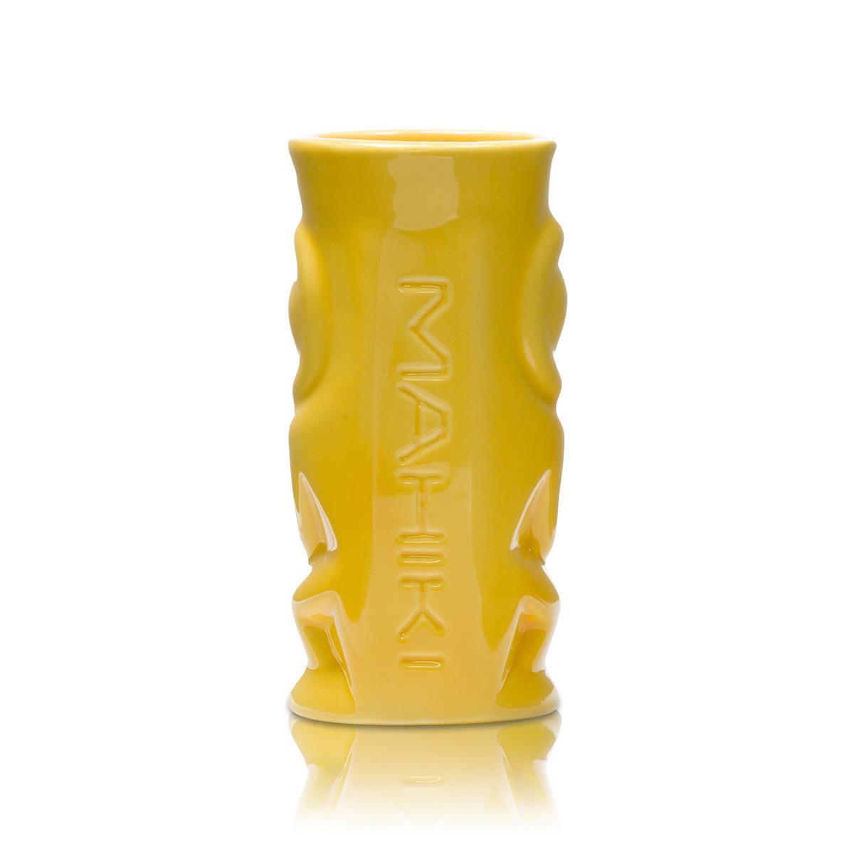 6x Mahiki Rum Glas Tonbecher gelb – Ansicht 3
