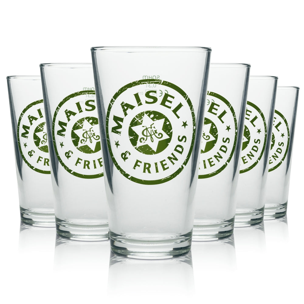 6x Maisel & Friends Bier Glas Exclusiv Tumbler 3 farbig 300ml
