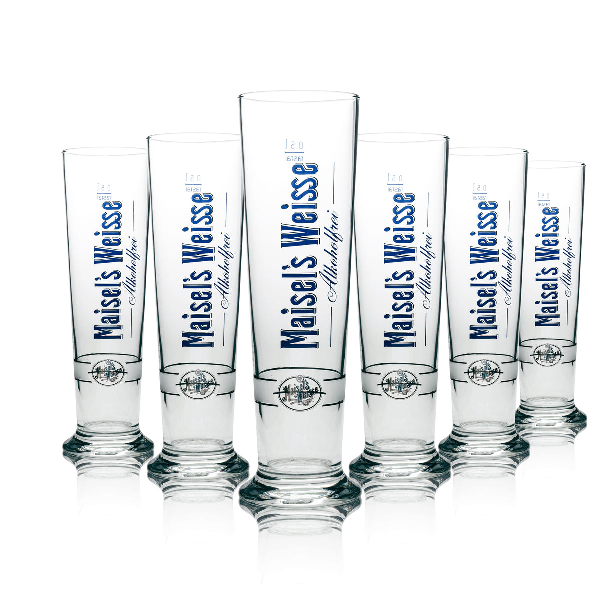 6x Maisels Weisse Bier Glas 0,5l Alkoholfrei Rastal – Ansicht 4