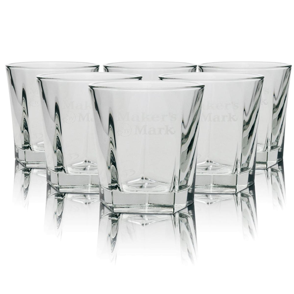 6x Makers Mark Glas Tumbler 0,3l Whiskey Longdrink Gläser Gastro Kneipe Bourbon Bar