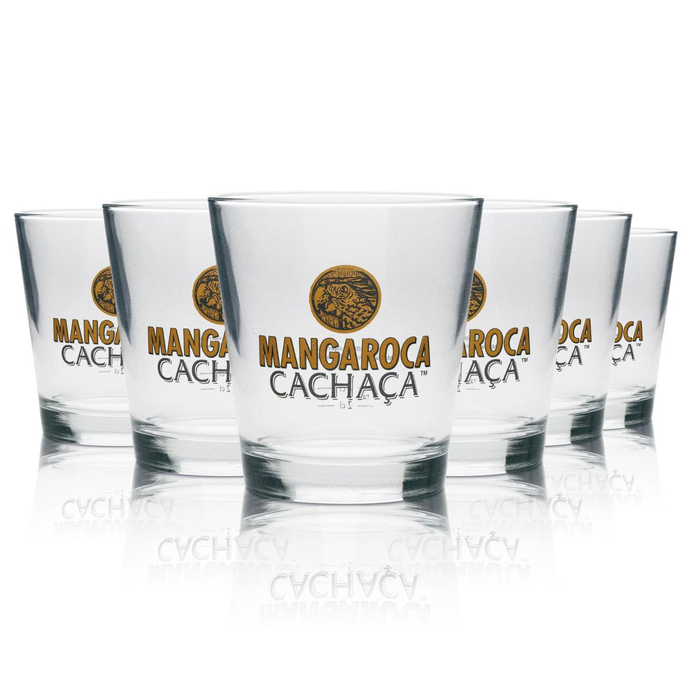 6x Mangaroca Cachaca Glas Tumbler 350ml