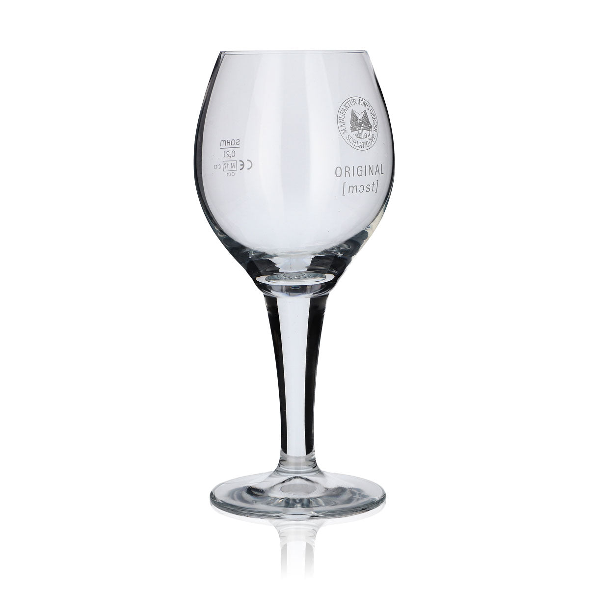 6x Manufaktur Jörg Geiger Glas 0,3l Pokal Tulpe Gläser Set Original Most Gastro – Ansicht 3