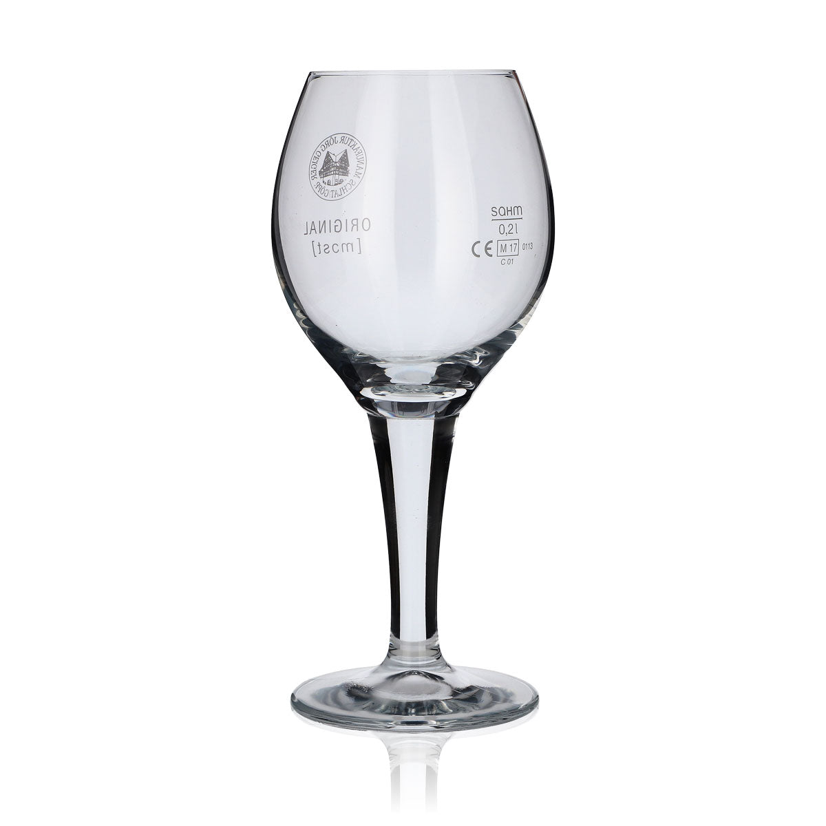 6x Manufaktur Jörg Geiger Glas 0,3l Pokal Tulpe Gläser Set Original Most Gastro – Ansicht 4