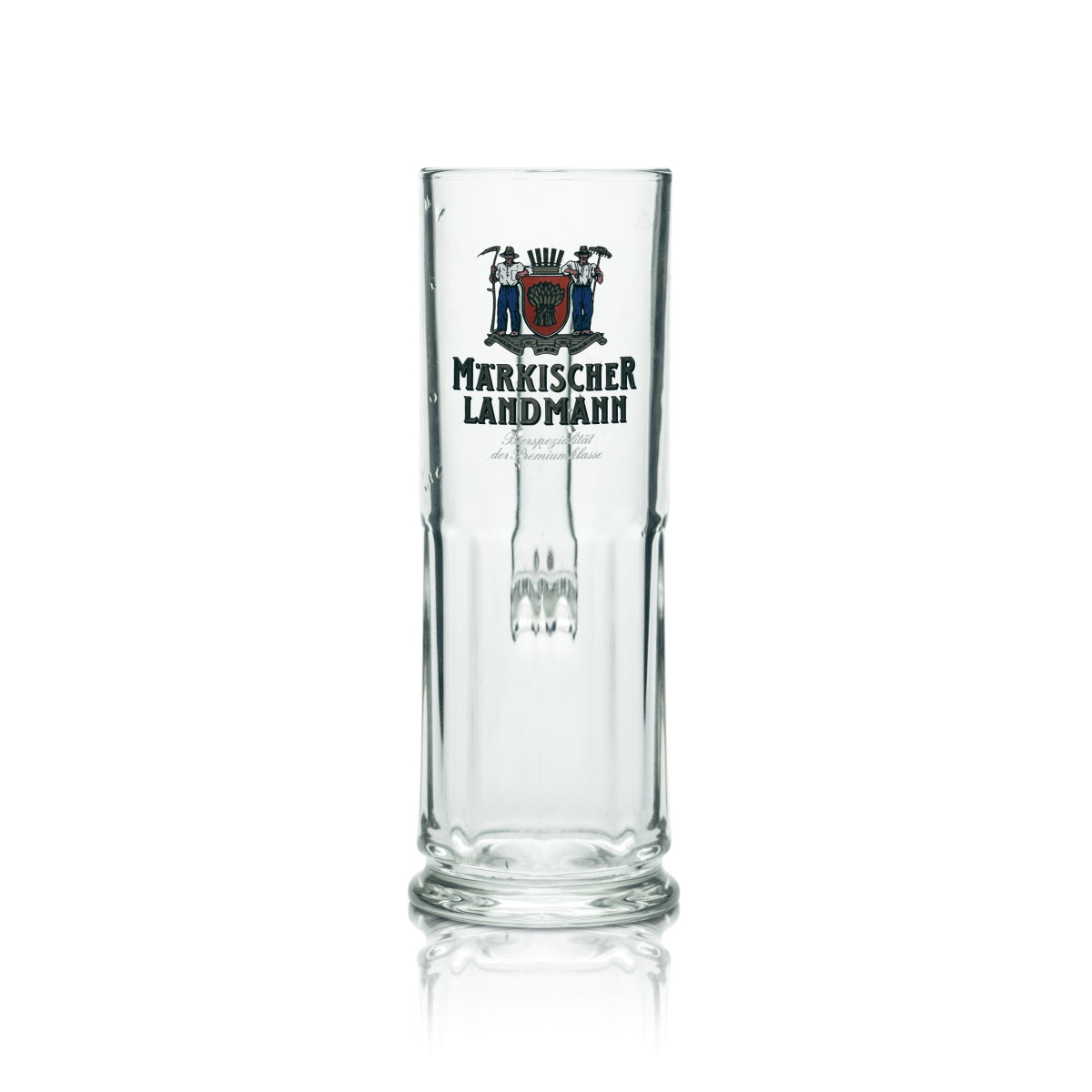 6x Märkischer Landmann Glas 0,4l Bier Krug Kontur Gläser Brauerei Gastro Eiche – Ansicht 2