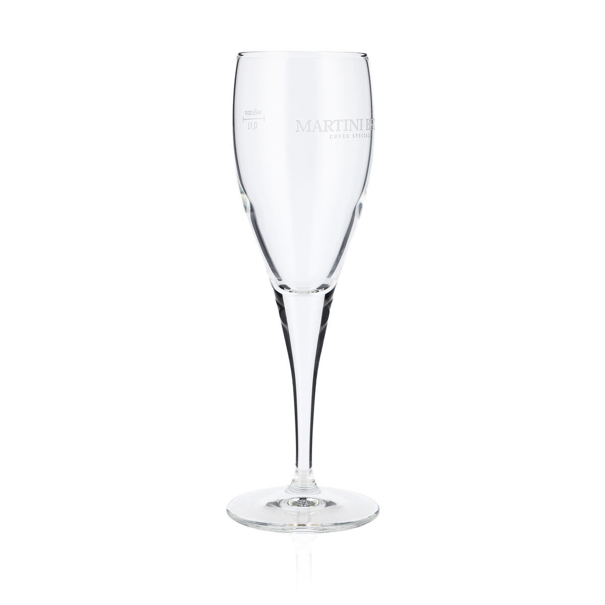 6x Martini Wermut Glas Sektglas Gläser 0,1l Flöte "Martini Brut" Mäser – Ansicht 3