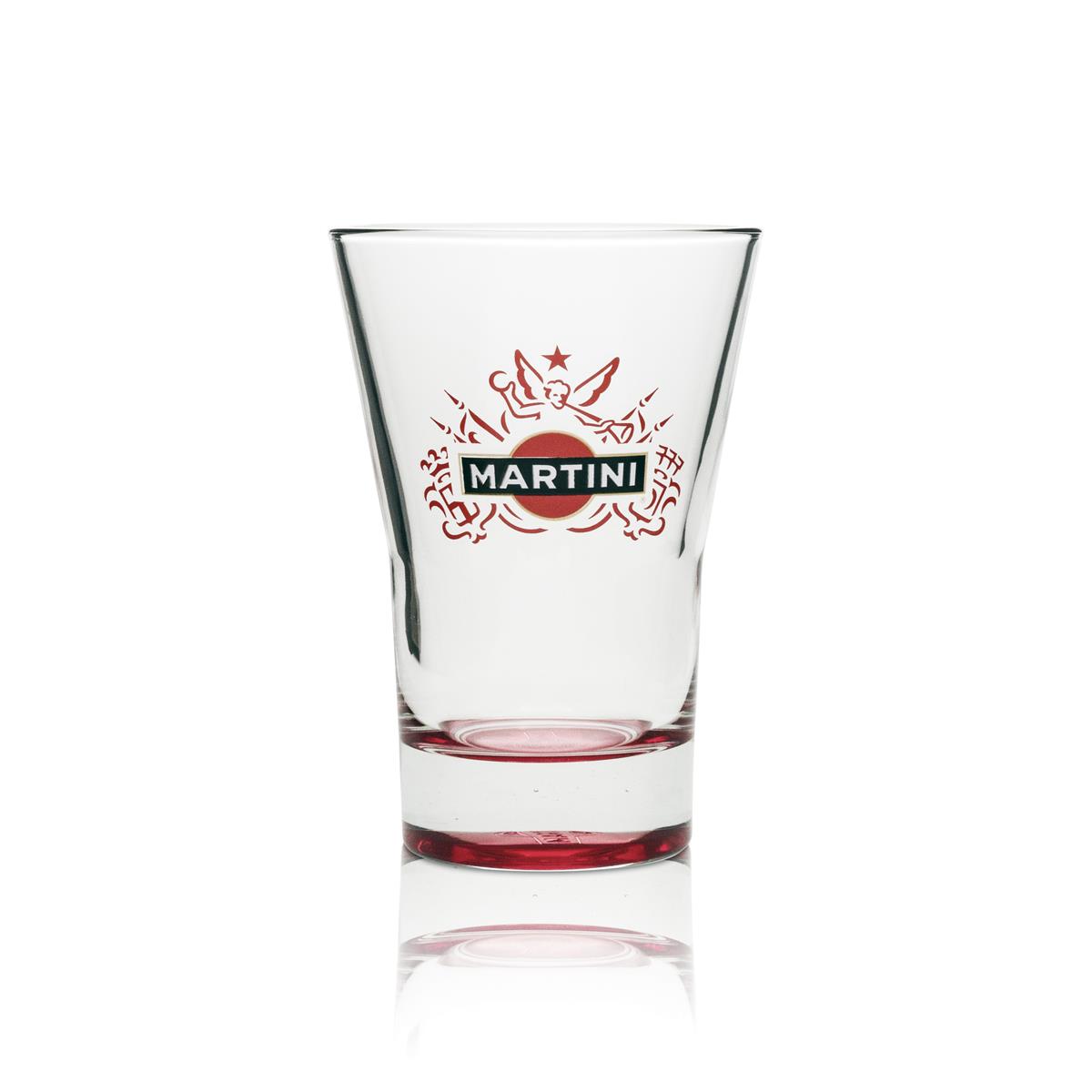 6x Martini Wermut Glas Tumbler 31cl roter Boden – Ansicht 2