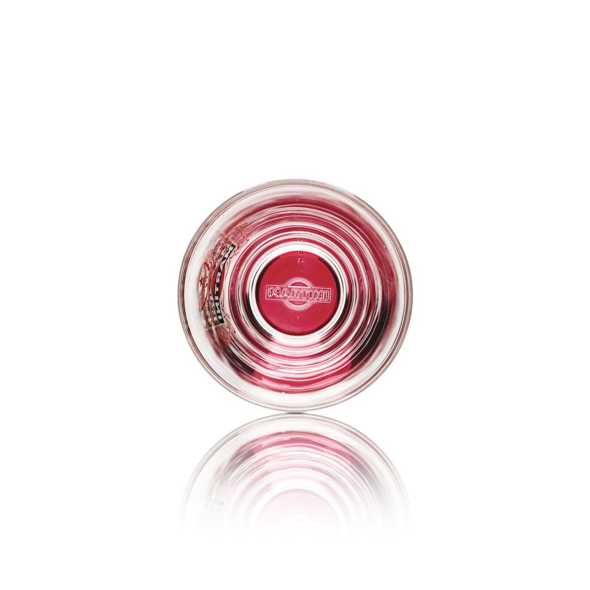 6x Martini Wermut Glas Tumbler 31cl roter Boden – Ansicht 4