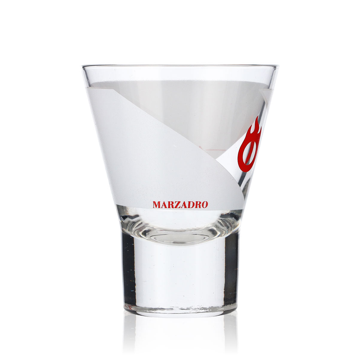 6x Marzadro Grappa Glas Gläser 4cl Tumbler/Becher Rotes Logo – Ansicht 2