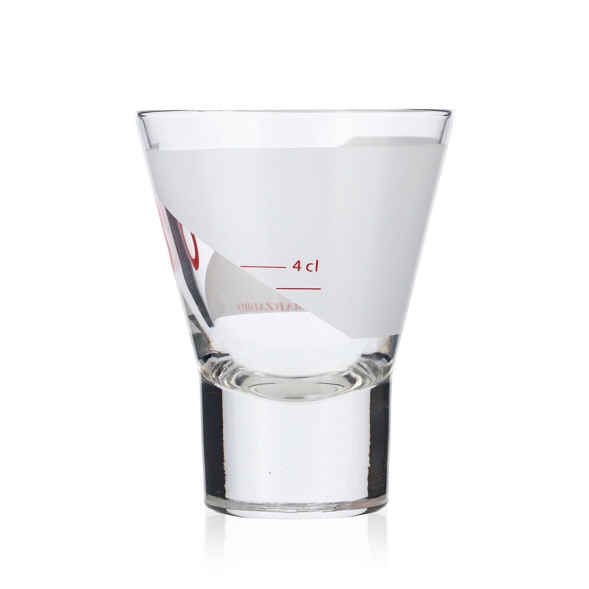 6x Marzadro Grappa Glas Gläser 4cl Tumbler/Becher Rotes Logo – Ansicht 4