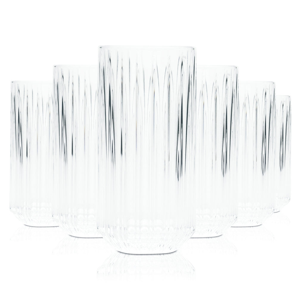 6x Matusalem Glas 0,3l Nachtmann Kristall Longdrink Cocktail Kontur Gläser Rum