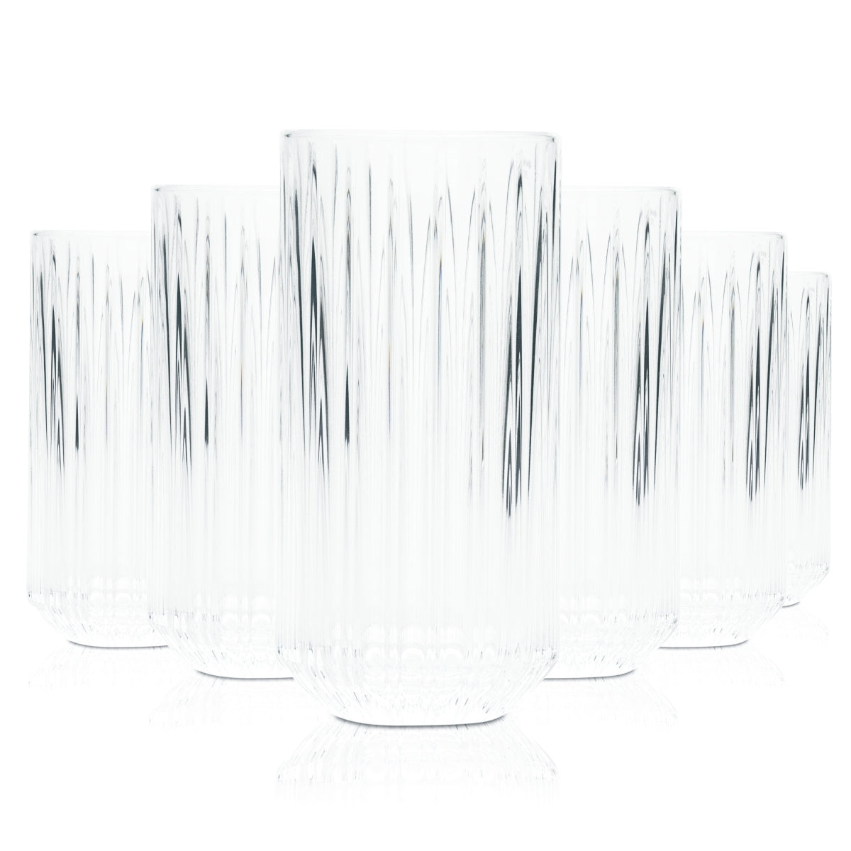 6x Matusalem Glas 0,3l Nachtmann Kristall Longdrink Cocktail Kontur Gläser Rum