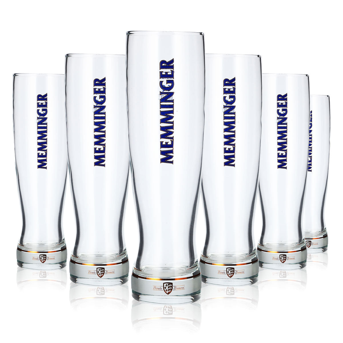 6x Memminger Bier Glas 0,3l Becher Rastal Focus Bierglas Willibecher (6er Set)