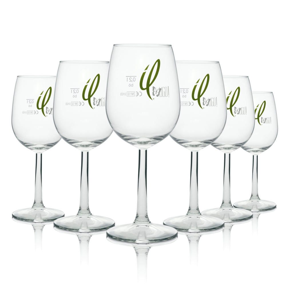 6x Mionetto Sekt Glas Il Hugo Weinglas 280ml Böckling